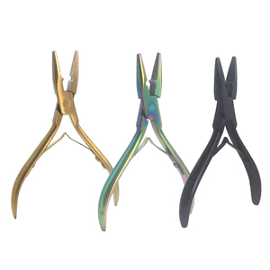 Kit d'outils de salon professionnel en acier inoxydable pour l'élimination des extensions capillaires : pinces multicolores, ouvre-anneaux micro, et outil de démolition de liens en kératine - Product Image 1