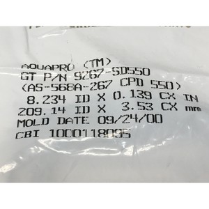 CHEMRAZ 9267-SD550 O-RING AS-568A-267 CPD 550 - อุปกรณ์และอะไหล่เซมิคอนดักเตอร์ระดับโลกที่เชื่อถือได้ - Product Image 1