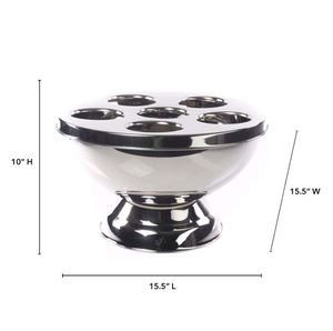 Hermosa Cubitera Metálica para Vino y Cerveza, Enfriador de Botellas para el Hogar, Bar, Restaurante, Boda, Hotel, Enfriador de Bebidas, Diseño Elegante para Almacenamiento - Product Image 3