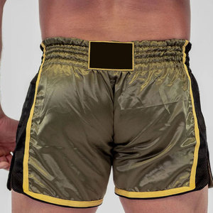 Pantalones Cortos de Satén para Hombre, Color Sólido Negro y Verde Oliva, Cintura Elástica, Estilo Casual con Raya Lateral, Tejido Transpirable - Product Image 3