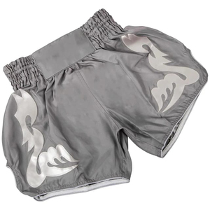 Pantalones Cortos de Muay Thai MMA Boxeo 100% Poliéster Elástico para Luchadores Profesionales, Colores y Logos de Diseño Personalizado, Precios Competitivos 2026 - Product Image 6
