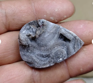Quartz gris naturel Druzy, pierre précieuse en vrac, cristal naturel sculpté à la main, pierre irrégulière pour la fabrication de bijoux et la décoration intérieure - Product Image 4