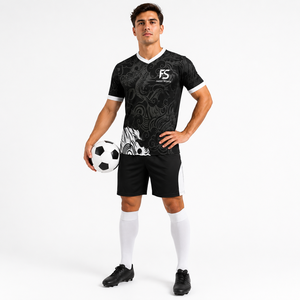 Ensemble d'uniformes de football personnalisés pour hommes, sublimation, respirant, séchage rapide, design dragon, maillot de football, tenue d'entraînement, vêtements de sport - Product Image 3