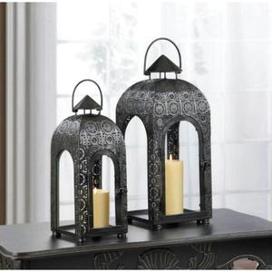 Ramadan Decoration <b>Lanterns</b> <b>Tealight</b> Candle Holder Floor Display Metal Moroccan <b>Lantern</b> Gift Sets Eid Decor For Home Latest - Product Image 5