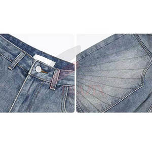 กางเกงยีนส์ขาสั้นผู้ชายสไตล์เดนิมขาดๆ แบบตรง ระบายอากาศได้ดี เหมาะสำหรับใส่ในฤดูร้อน คุณภาพสูง - Product Image 3