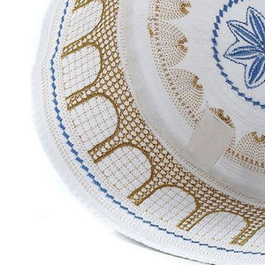 Chapeau de prière pour homme de qualité supérieure, chapeau de prière pour homme de qualité d'exportation, chapeau islamique Kufi confortable et doux, fournisseur pour commandes en gros - Product Image 6