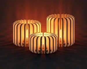 Support de lumière T moderne en fil de fer pour décoration intérieure, hôtel et restaurant contemporains - Product Image 1