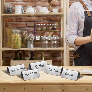 Meilleures ventes : Présentoir de table en acier inoxydable écologique pour panneau de signalisation réservée, support d'affichage d'outils de table et support de numéro de voiture - Product Image 3