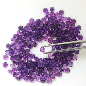 Natural Purple Amethyst Faceted Round Cut Loose Gemstone 3mm Calibrated Amethyst <b>Stone</b> <b>Beads</b> For Jewelry Making Necklace Ring - Product Image 6