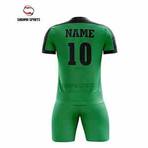 Camiseta de Entrenamiento de Fútbol de Manga Corta de Poliéster Ecológico OEM, Corte Automatizado para Uniforme de Fútbol, 100% Poliéster - Product Image 3