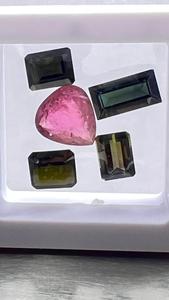 Turmalina multicolor premium de corte mixto, piedras preciosas naturales facetadas sueltas para joyería fina, anillos, colgantes, suministro al por mayor. - Product Image 2
