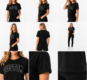 2026 Top Trending <b>Women's</b> <b>Black</b> Crew Neck Short Sleeve T-<b>Shirt</b> Custom Logo Print Regular Fit Casual All Seasons Wear for <b>women</b> - Product Image 6