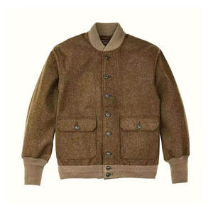 Veste en polaire Sherpa personnalisée de qualité supérieure pour hommes, vêtements d'extérieur chauds et doux pour l'hiver, manteau confortable et décontracté doublé de Sherpa - Product Image 5