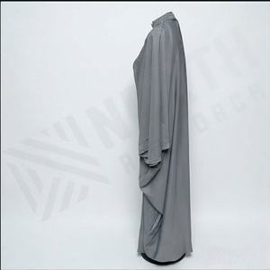 ชุดกิโมโนแบบ OEM ปี 2025 เสื้อคลุมอาบายะ ผ้าโพลีเอสเตอร์เนื้อนุ่ม ยืดหยุ่นสูง หนาขึ้น สำหรับผู้หญิงมุสลิม คอวี แขนยาว เหมาะสำหรับงานปาร์ตี้ รอมฎอน งานแต่งงาน - Product Image 3