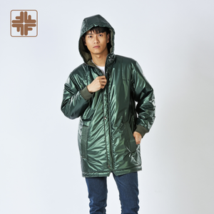 Vestes Streetwear pour hommes en fil de toile enduite hiver froid avec capuche - Product Image 2