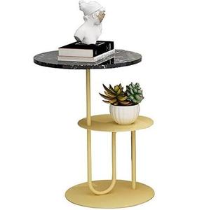 Mesa de centro redonda de aluminio fundido con acabado brillante para decoración de suelos en salas de estar y villas. - Product Image 2