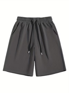 Knee Length 100% Cotton Men's Shorts Men's Summer Casual Pure Shorts Solid Color And Easy Design for Versatility manufactures - Product Image 3