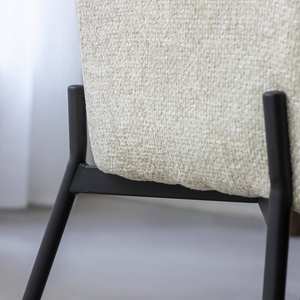 Fauteuil en tissu Vandana Lyra Hexa écru (lot de 2) - Product Image 2