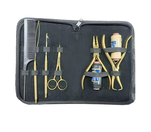 MIANBRO ENTERPRISES Stainless Steel Hair <b>Extensions</b> <b>Micro</b> Links Tools Kit-Solid Professional Unique Color Customized Design Logo - Product Image 1