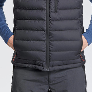 Chaleco Acolchado de Lona para Hombre, Casual, de Invierno, Transpirable, Talla Grande, de Fibra de Bambú, Sólido, 200g, con Cierre de Cremallera - Product Image 4