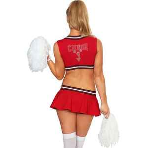 Nouveaux uniformes de pom-pom girls au design tendance, tenues de danse en deux pièces, en polyester, avec logo personnalisé imprimé - Product Image 2