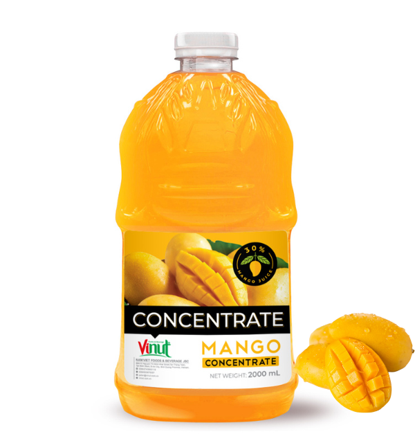 2L Vinut Bouteille Concentré Saveur Mangue-30% Jus de Mangue Fournisseur Services OEM Vietnam meilleur jus de mangue