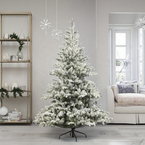 150cm/5ft kích thước nhỏ Chất lượng cao tuyết đổ xô PE + PVC hỗn hợp bản lề cấu trúc sang trọng giáng sinh cây nhân tạo - Product Image 1