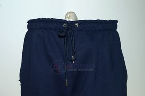Pantalon cargo pour femme King Mcgreen Star bleu marine, coupe classique, polyester/coton, motif à carreaux, taille élastique, taille haute, vêtements de sport - Product Image 4