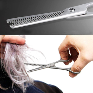 Tijeras de entresacar de precisión con dientes, tijeras de corte para peluquería y barbería, tijeras de entresacar de acero inoxidable, tijeras de peluquería y barbería. - Product Image 5