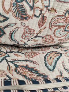 Sacs de maquillage en coton durable à imprimé floral, pochettes indiennes, trousse de toilette de voyage, organiseur de cosmétiques - Product Image 5