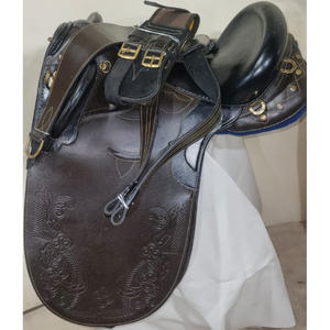 SE VENDE CUERO GENUINO STOCK SILLÍN JUEGO DE SILLÍN AUSTRALIANO GIRTH ESTRIBOS EN DÓLAR 75 TARJETA DE CRÉDITO TALLA 15 16 17 18 - Product Image 1