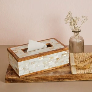 Boîte à mouchoirs durable et élégante pour la maison, les hôtels, les centres de villégiature et les salles de bain, avec un look moderne et charmant, boîte à mouchoirs MOP - Product Image 1