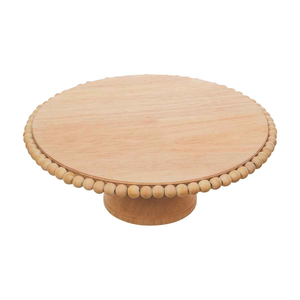 Wood Server Cake Stand For Wedding Parties Wood Cake Stand Customized Round Shape <b>Bakeware</b> - Product Image 6