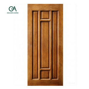 Puerta Interior de Madera Sólida Tradicional GA-12S, Panel Moldeado para Proyectos Residenciales, Directo de Fábrica - Product Image 3