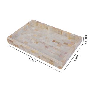 Premium Mother of Pearl Serving Tray 100% Handmade Table <b>Decorate</b> Tea Serving Tray Home Kitchen Table Tray At Competitive Price - Product Image 6