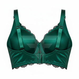 Sujetador deportivo para mujer con bordado 3D frontal, liso, 100% algodón, antibacteriano, ecológico, transpirable, de secado rápido, talla mediana - Product Image 3