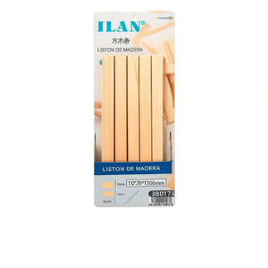 Listello di legno quadrato ILAN 10x20x1200mm per progetti di falegnameria - Product Image 1