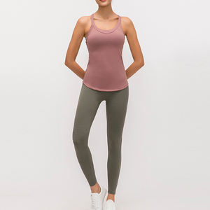 Summer Workout tank Top Women Sport Compression Yoga <b>Bra</b> Padded Cropped <b>Cami</b> tank Tops for Woman - Product Image 3