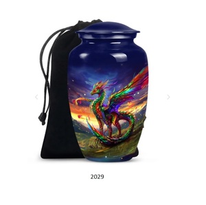 Urnes funéraires Dragon pour adultes, 10 pouces, grandes urnes décoratives pour cendres, urnes commémoratives pour restes humains - Product Image 5