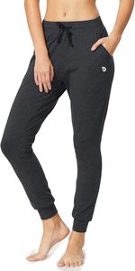Pantalon décontracté pour femme, coupe bootcut, 100% coton, avec cordon de serrage, séchage rapide, coupe classique - Product Image 1