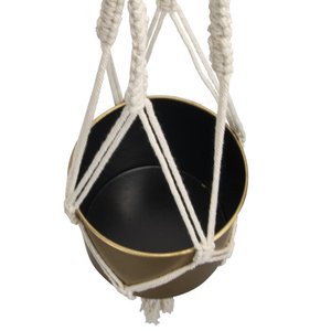 Maceta Colgante de Metal de Hierro de Primera Calidad con Cadena para Plantas de Jardín y Patio - Product Image 2