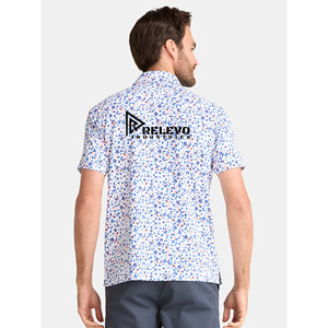Chemise de golf pour homme RELEVO INDUSTRIES en toile 100% coton - Anti-rides, séchage rapide, respirante, manches courtes - Product Image 3
