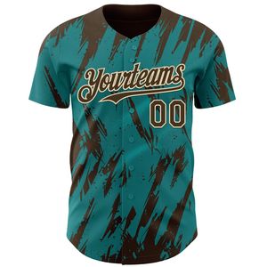 Camiseta de Béisbol Personalizada de Alta Calidad con Botones Completos, 100% Algodón Orgánico Antibacterial, Transpirable para Invierno, Ropa Deportiva Corta para Equipos - Product Image 4
