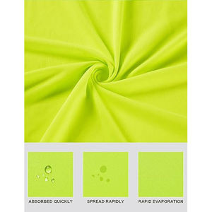 Men's <b>Neon</b> <b>Green</b> Solid Color Quick Dry Tank <b>Top</b> O-Neck Knitted Polyester Casual Sportswear - Product Image 5