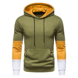Sudadera con Capucha de Forro Polar para Hombre, Corte Regular, Casual, Manga Larga, con Cierre, Bordada, para Invierno, en Negro, Amarillo y Blanco - Product Image 1