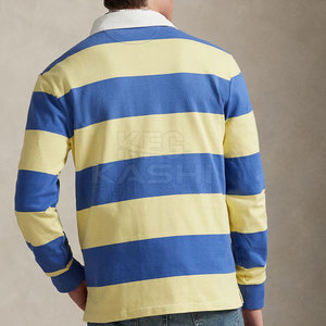 Nueva Llegada, Directo de Fábrica, Camiseta de Rugby Personalizada para Hombre, Manga Larga, Tejido de Algodón Sólido, para Deportes y Uso Casual - Product Image 2
