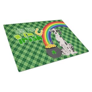 Arlequin Planche à découper décorative en verre trempé de grande taille pour la Saint-Patrick Ustensiles de cuisine Great Dane - Product Image 1