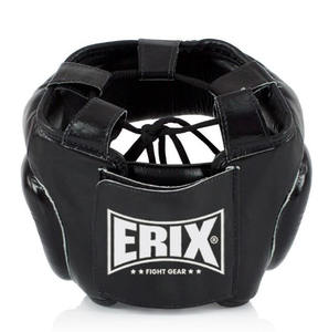 Casco de Seguridad de Cuero Integral para Boxeo, Muay Thai, MMA, con Doble Visera, Protección para Nariz y Barbilla - Product Image 2