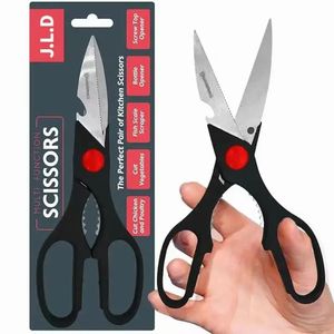 Forbici da Cucina con Lama in Alluminio, Schiaccianoci Affilato e Apribottiglie e Apriscatole Multifunzione - Product Image 1