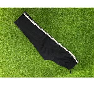 Leggings noirs en coton pour l'été, coupe courte, pantalon d'uniforme scolaire avec bordure florale pour filles et femmes, sur mesure. - Product Image 3